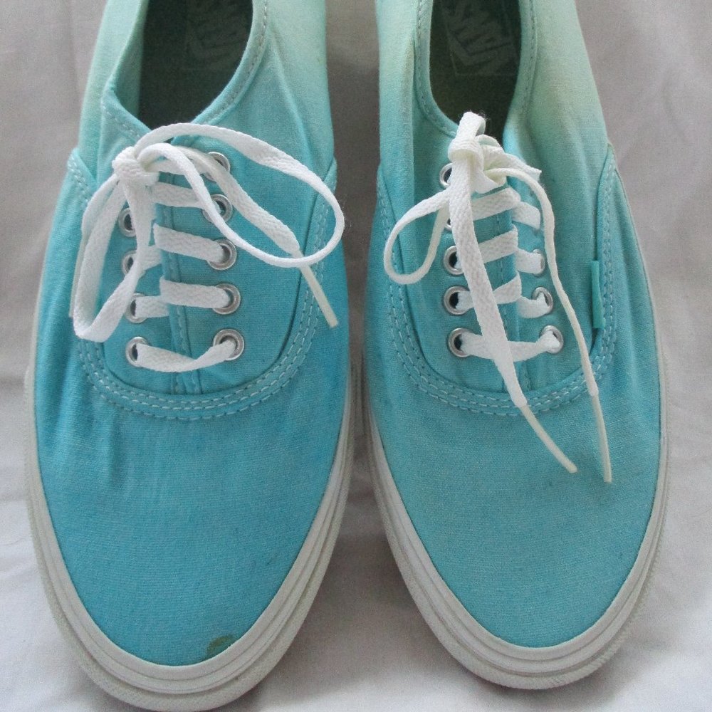 VANS Off The Wall Aqua Ombre Old School Sneakers Size 10 W/ 8.5 M Pre-owned